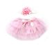 2PCS Baby Girl Tutu Skirt Puffy Tulle Skirt Headband Party Bow Photography Props Skooters Skorts for 0-24M Baby Girl