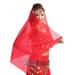 Lady Belly Dance Headwear Women's Chiffon Coins Scarf Headpiece dance costume