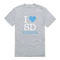 I Love USD University of San Diego Toreros T-Shirt Heather Grey Medium