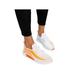 LUXUR Round Toe Walking Shoes for Women Lightweight Comfortable Work Shoes Flat Tennis Shoes Fashion Sock Sneakers