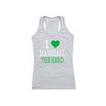 Marshall University Thundering Herd Womens Love Tank Top T-Shirt Heather Grey