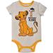 Disney Baby Boy's Lion King Short Sleeve 1st Birthday Bodysuit Onesie