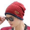 Sunisery Men Autumn Knitted Hat Winter Warm Beanie Wool Ski Caps