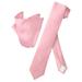 Vesuvio Napoli Skinny NeckTie Pink Paisley Color Mens 2.5" Neck Tie Handkerchief