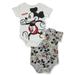 Disney Mickey Mouse Baby Boys' 2-Pack Bodysuits (Newborn)