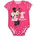 Disney Baby Girl's Minnie Mouse Short Sleeve First Birthday Bodysuit Onesie