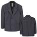 Boys Toddler Kid Formal Wedding Party Dark Gray Blazer Style Jacket Coat sz S-14