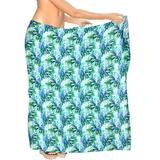 LA LEELA Women's Plus Size Large Sarong Swimsuit Cover Up Beach Wear Full Long
