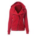 Meterk New Women Hoodies Sweatshirt Autumn Winter Long Sleeve Zipper Hooded Coat Outerwear Warm Tracksuit Streetwear