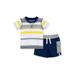 Baby Boy Burt's Bees Baby Organic Desert Stripe T-shirt & Cargo Shorts, 2pc Outfit Set (Baby Boys)