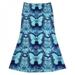 CUTELOVE Summer Fashion Women Print Skirt Loose High Waist Casual Ladies Mid-calf Skirt