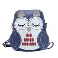 Chinatera Cartoon Lovely Owl Animal Backpack Kids Shoulder Crossbody Bag (Dark Blue)