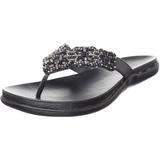 kenneth cole reaction women's glam-athon flat sandal, black, 7 m us