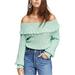 Free People Womens Crazy In Love Pullover Sweater