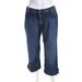 Pre-ownedSt. John Womens Denim High Rise Straight Leg Cropped Jeans Blue Size 6