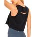 CRZ YOGA Women's Pima Cotton Workout Crop Top Open Back Activewear Exercise Yoga Tank Shirts