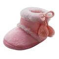 Ardorlove Winter Super Warm Newborn Baby Girls First Walkers Shoes Infant Toddler Soft Fur Snow Anti-slip Boots Booties