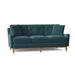 Fairfield Chair Jean-Michel 76" Square Arm Sofa w/ Reversible Cushions, Polyester in Red/Blue | 34 H x 76 W x 36 D in | Wayfair
