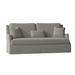 Fairfield Chair Savannah 87.5" Chenille Round Arm Sofa w/ Reversible Cushions Polyester/Other Performance Fabrics in Gray | Wayfair 2728-50_8789 65