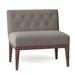 Slipper Chair - Fairfield Chair Granada 32" W Tufted Slipper Chair in Gray | 31 H x 32 W x 24.5 D in | Wayfair 2723-40_9508 63_Hazelnut