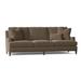 Fairfield Chair Kensington 90" Recessed Arm Sofa w/ Reversible Cushions Polyester/Other Performance Fabrics in Brown | Wayfair