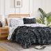 Gracie Oaks Jake-Lee Microfiber Reversible Traditional Quilt Set Polyester/Polyfill/Microfiber in Black | Wayfair 5792975FC1D948D9A5766614B54EE03A