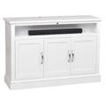 TVLIFTCABINET, Inc Beacon Solid Wood TV Stand for TVs up to 55" Wood in White | Wayfair at008681-2wh