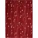 Brown/Red Area Rug - Andover Mills™ Trumbull Floral Red Area Rug Polypropylene in Brown/Red, Size 63.0 W x 0.27 D in | Wayfair