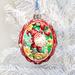 The Holiday Aisle® Holiday Shaped Ornament Glass in Green/Red/White | 3.5 H x 3 W x 1 D in | Wayfair F92BBD4456BF4162808C87F37F76B396
