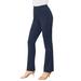 Plus Size Women's Bootcut Ultimate Ponte Pant by Roaman's in Navy (Size 28 T) Stretch Knit