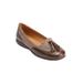 Extra Wide Width Women's The Aster Flat by Comfortview in Brown Tweed (Size 10 WW)
