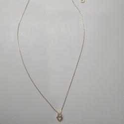 Kate Spade Jewelry | Kate Spade New Heart/Spade And Stone Necklace | Color: Gold/Silver | Size: 16"; 3/8"
