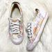 Coach Shoes | Coach White Rainbow Barrett Canvas Sneakers 5.5 | Color: White | Size: 5.5