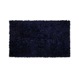 Bella Premium Jersey Shaggy Area Rug by Home Weavers Inc in Navy Blue (Size 42" X 66")