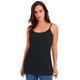 Plus Size Women's Stretch Cotton Cami by Jessica London in Black (Size 12) Straps