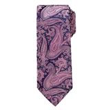Men's Big & Tall KS Signature Extra Long Classic Paisley Tie by KS Signature in Light Pink Paisley Necktie