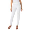 Plus Size Women's Stretch Denim Skinny Jegging by Jessica London in White (Size 16 W) Stretch Pants