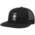 Rip Curl Men's Search Logo Adjustable Trucker Baseball Cap Hat Black