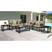 kathy ireland Madison Ave. 7 Piece Outdoor Aluminum Patio Furniture Set 07d