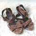 J. Crew Shoes | J.Crew Suede Strappy Kitten Heels | Color: Brown/Gray | Size: 10