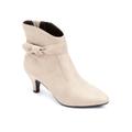 Wide Width Women's The Corrine Bootie by Comfortview in Oyster Pearl (Size 7 1/2 W)