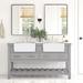 Sand & Stable™ Dorchester 60" Double Bathroom Vanity Set Wood/Marble in Gray | 34 H x 60 W x 22 D in | Wayfair 0B42563F304947A8998CDD1C3BBD20F0