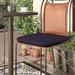 Latitude Run® Kippie Indoor/Outdoor Barstool Cushion Polyester in Black/Indigo | 1.5 H x 16 W x 16 D in | Wayfair CHRL4046 39529024