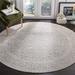 Gray/White 60 x 0.31 in Area Rug - Calidia Floral Light Gray/Cream Area Rug Laurel Foundry Modern Farmhouse® | 60 W x 0.31 D in | Wayfair