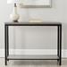 17 Stories Nehru 41.3" Solid Wood Console Table Wood/Metal in Gray | 31.2 H x 41.3 W x 14.2 D in | Wayfair TADN1187 25112696