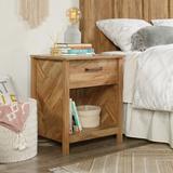 Mccaslin 1 - Drawer Nightstand Wood in White/Yellow Laurel Foundry Modern Farmhouse® | 25.75 H x 22.12 W x 17.5 D in | Wayfair