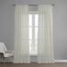 Gracie Oaks Jake-Dean Faux Linen Sheer Curtains for Bedroom, Living Room Curtains for Large Window Single Panel Drape Linen | 84 H in | Wayfair