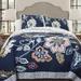 Red Barrel Studio® Bowker Reversible Traditional 3 Piece Quilt Set Cotton in Blue/Navy | Full/Queen Quilt + 2 Standard Shams | Wayfair