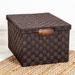 Winston Porter Anastasija Large Woven File Box Corrugated in Brown | 10.75 H x 17.75 W x 14 D in | Wayfair OFC-03709