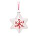 The Holiday Aisle® Patterned Snowflake Holiday Shaped Ornament Glass in Red | 3.5 H x 3.5 W x 0.5 D in | Wayfair C10A9DAE48184B0E86C3A85D6D634396